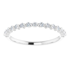 Platinum 1/5 CTW Natural Diamond Anniversary Band