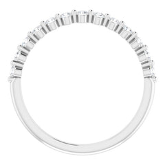 14K White 1/5 CTW Natural Diamond Anniversary Band