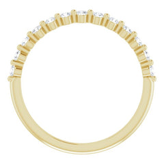 14K Yellow 1/5 CTW Natural Diamond Anniversary Band