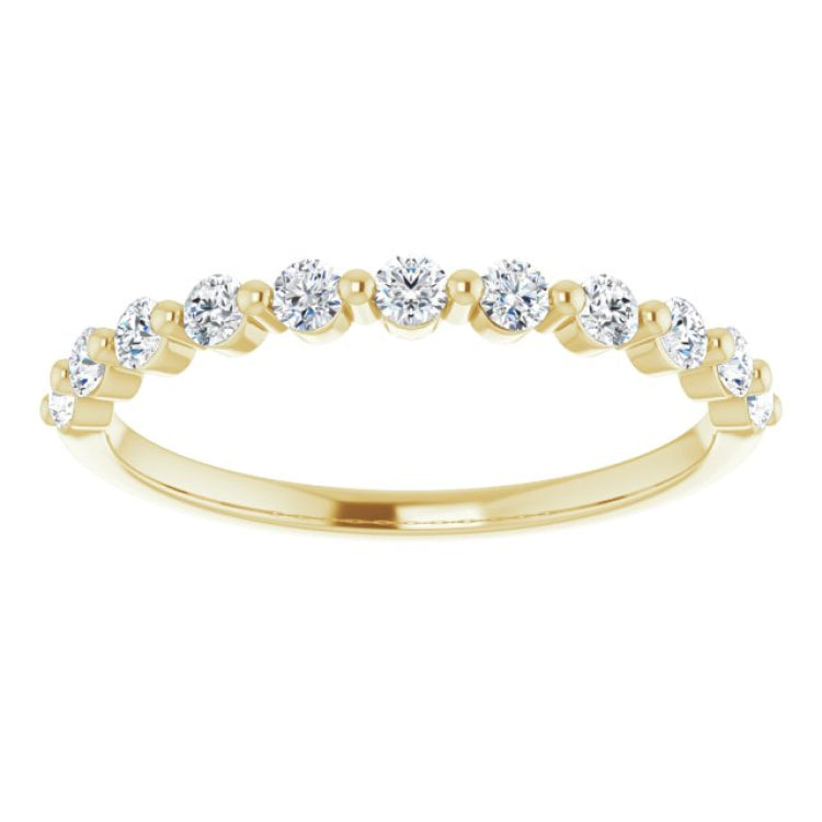 14K Yellow 1/3 CTW Natural Diamond Anniversary Band