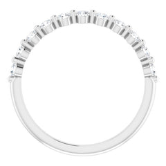Platinum 1/3 CTW Natural Diamond Anniversary Band