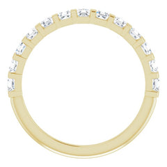 14K Yellow 5/8 CTW Natural Diamond Anniversary Band