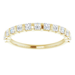 14K Yellow 5/8 CTW Natural Diamond Anniversary Band