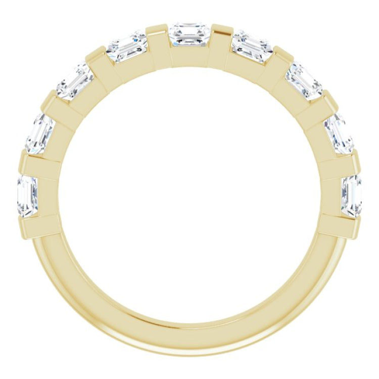 14K Yellow 1 3/8 CTW Natural Diamond Anniversary Band