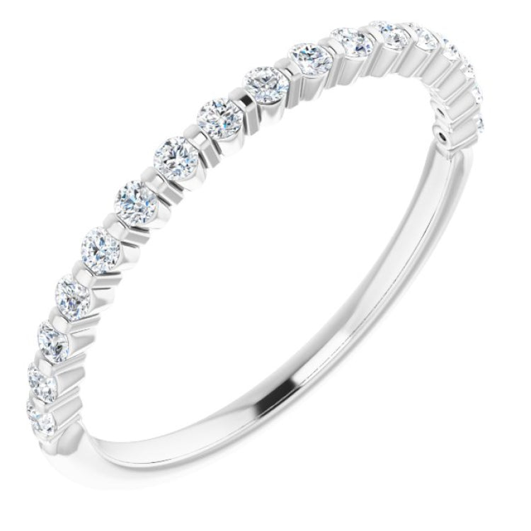 Platinum 1/4 CTW Natual Diamond Anniversary Band