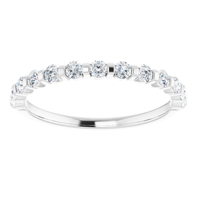 Platinum 1/3 CTW Natual Diamond Anniversary Band