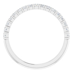 14K White 1/3 CTW Natual Diamond Anniversary Band