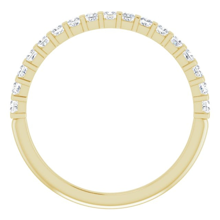 14K Yellow 1/3 CTW Natual Diamond Anniversary Band