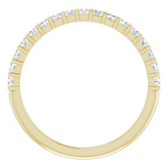 14K Yellow 1/3 CTW Natual Diamond Anniversary Band