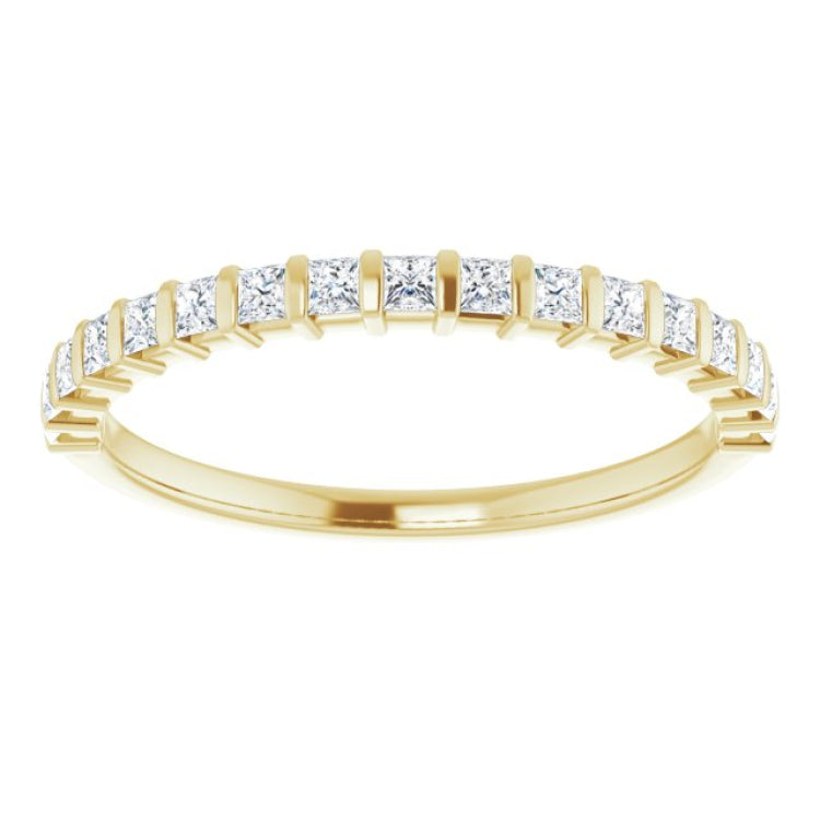 14K Yellow 1/3 CTW Natual Diamond Anniversary Band