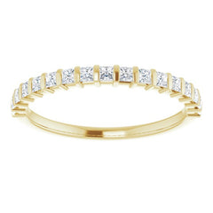 14K Yellow 1/3 CTW Natual Diamond Anniversary Band