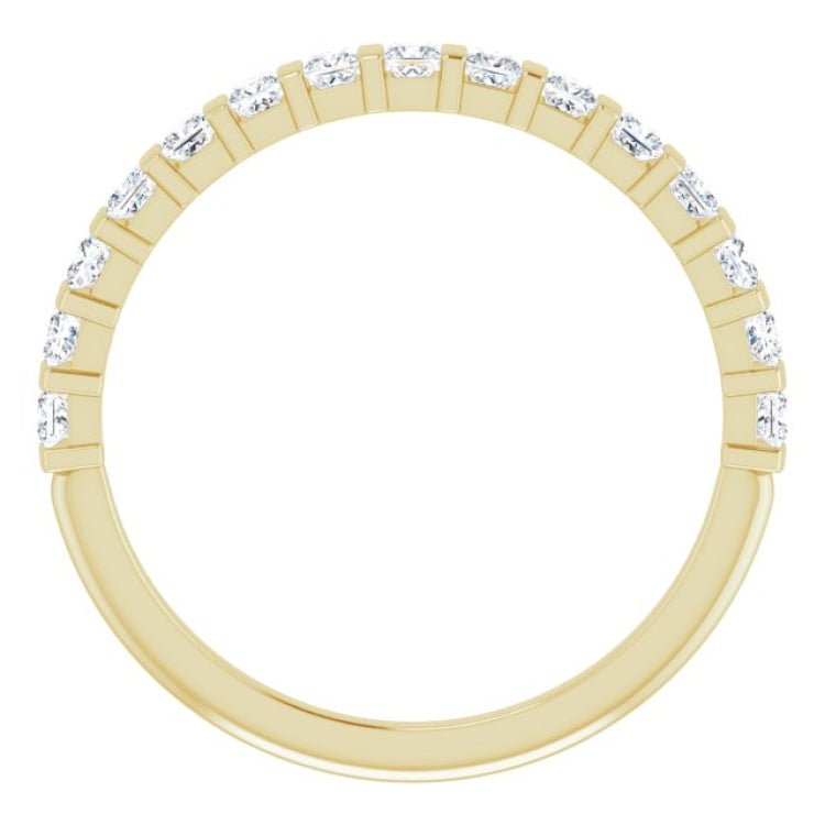 14K Yellow 1/2 CTW Natural Diamond Anniversary Band