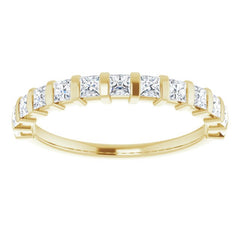 14K Yellow 1/2 CTW Natual Diamond Anniversary Band