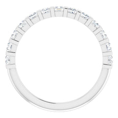 Platinum 1/2 CTW Natual Diamond Anniversary Band