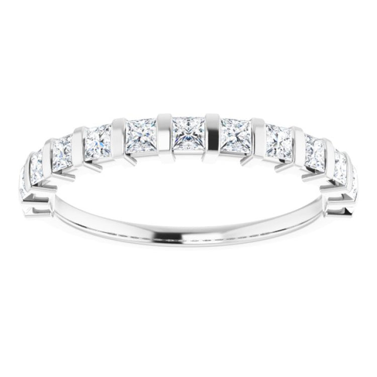 Platinum 1/2 CTW Natual Diamond Anniversary Band