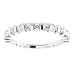 Platinum 1/2 CTW Natual Diamond Anniversary Band