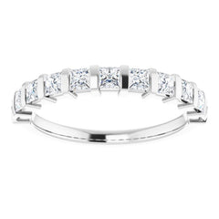 14K White 3/4 CTW Natural Diamond Anniversary Band