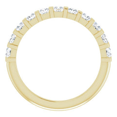 14K Yellow 3/4 CTW Natural Diamond Anniversary Band