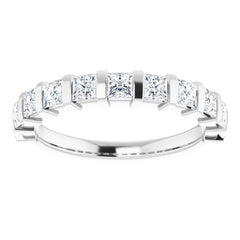 14K White 1 CTW Natural Diamond Anniversary Band