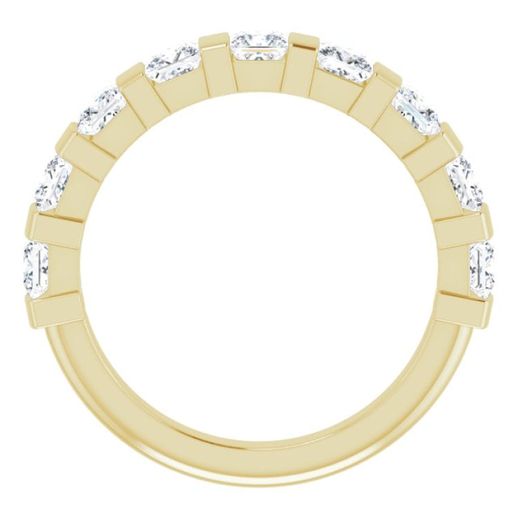 14K Yellow 1 1/2 CTW Natual Diamond Anniversary Band