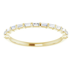 14K Yellow 1/5 CTW Natural Diamond Anniversary Band