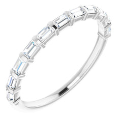 14K White 1/4 CTW Natual Diamond Anniversary Band