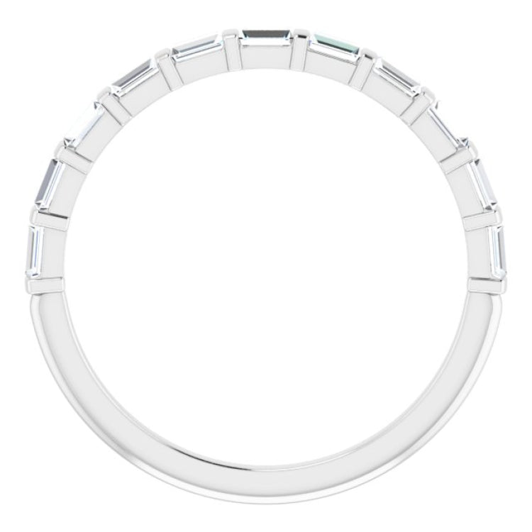 14K White 1/4 CTW Natual Diamond Anniversary Band