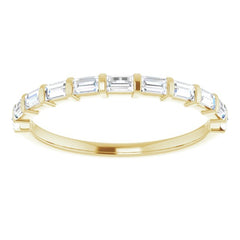 14K Yellow 1/4 CTW Natual Diamond Anniversary Band