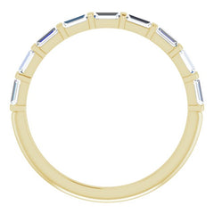 14K Yellow 1/3 CTW Natual Diamond Anniversary Band