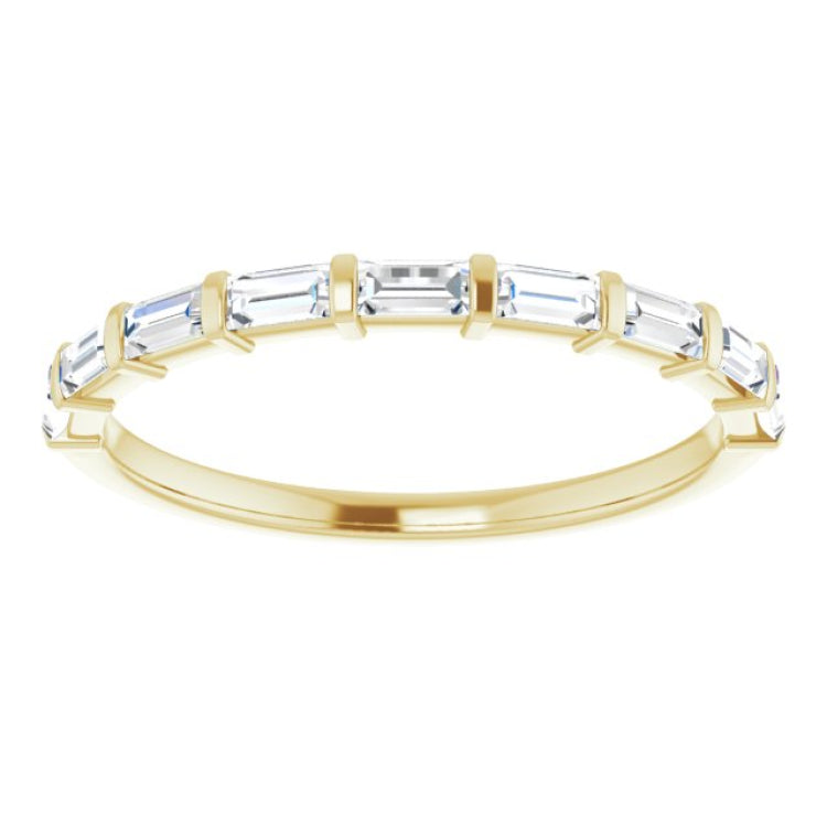 14K Yellow 1/3 CTW Natual Diamond Anniversary Band