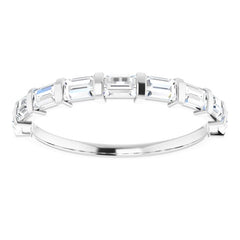 Platinum 3/4 CTW Natual Diamond Anniversary Band