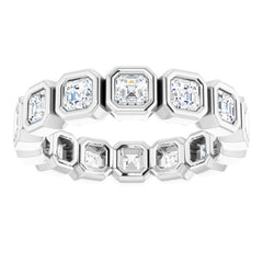 14K White 1 5/8 CTW Natural Diamond Eternity Band Size 7