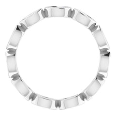 Platinum 1/2 CTW Natural Diamond Eternity Band Size 7