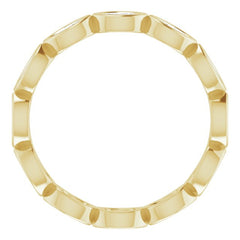 14K Yellow 3/4 CTW Natural Diamond Eternity Band Size 7