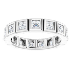 Platinum 1 1/5 CTW Natural Diamond Eternity Band Size 7