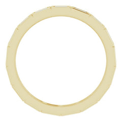 14K Yellow 1/3 CTW Natural Diamond Eternity Band Size 7