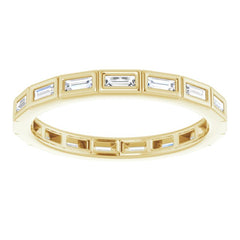 14K Yellow 1/3 CTW Natural Diamond Eternity Band Size 7