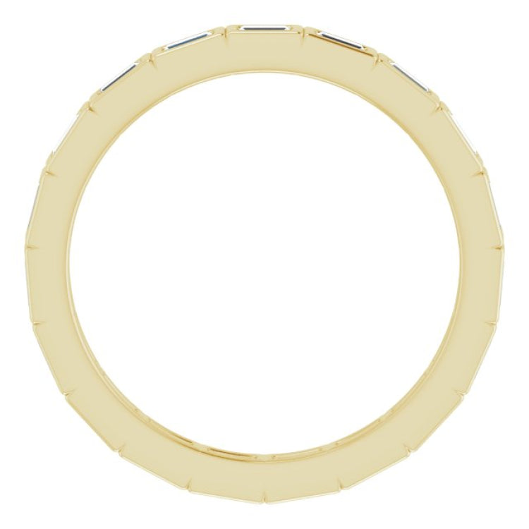 14K Yellow 1/3 CTW Natural Diamond Eternity Band Size 7