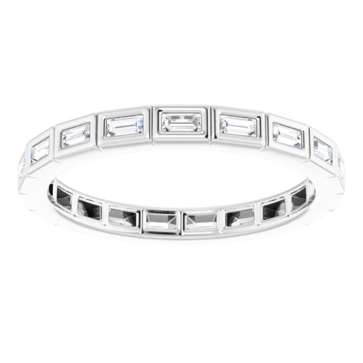 Platinum 1/3 CTW Natural Diamond Eternity Band Size 7