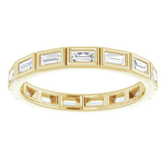 14K Yellow 1/2 CTW Natural Diamond Eternity Band Size 7