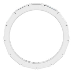 Platinum 1/2 CTW Natural Diamond Eternity Band Size 7