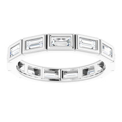 Platinum 1/2 CTW Natural Diamond Eternity Band Size 7