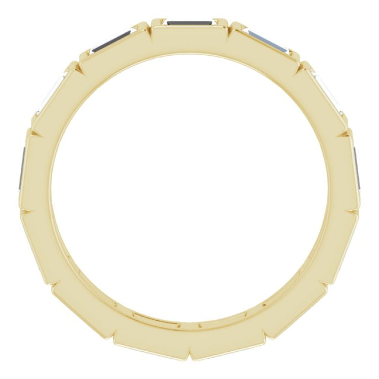 14K Yellow 1 1/4 CTW Natural Diamond Eternity Band Size 7