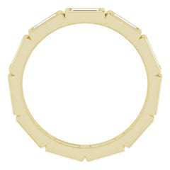 14K Yellow 1 3/8 CTW Natural Diamond Eternity Band Size 7