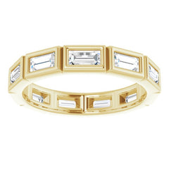 14K Yellow 1 3/8 CTW Natural Diamond Eternity Band Size 7