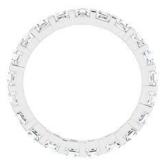 14K White 1 1/5 CTW Natural Diamond Eternity Band Size 7