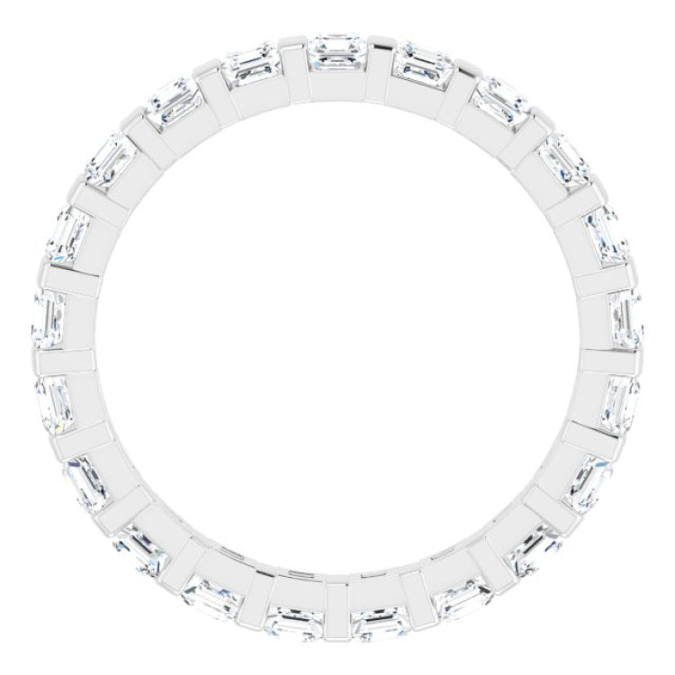 Platinum 1 1/5 CTW Natural Diamond Eternity Band Size 7