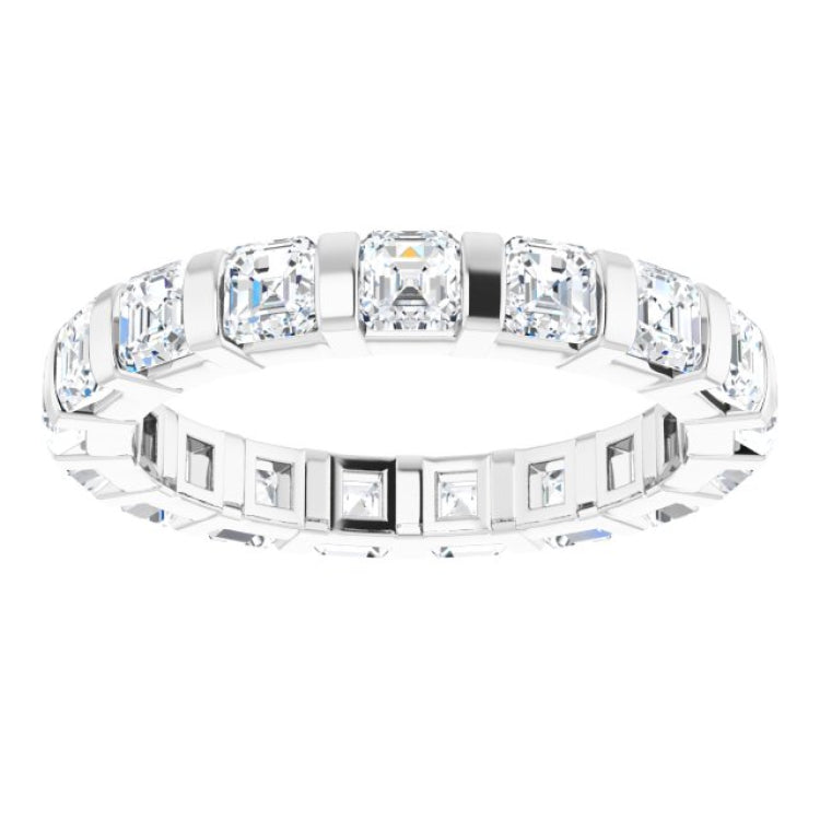 Platinum 1 9/10 CTW Natural Diamond Eternity Band Size 7