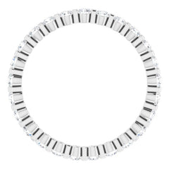 Platinum 3/8 CTW Natural Diamond Eternity Band Size 7