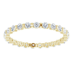 14K Yellow 3/4 CTW Natural Diamond Eternity Band Size 7